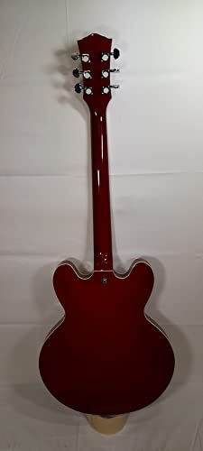 Guitare électrique Jazz holow body Rouge - Les Beatles, Paul McCartney, John Lennon, RIngo Starr, George Harrison Guitare électrique Jazz holow body Rouge – Image 3