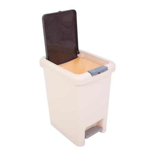 Garneck Papelera De Pedal Papelera De Inodoro Bote De Basura Dispensador De Basura Papelera De Baño Papelera Debajo Del Fregadero Papelera Reciclable Papelera Para Baño Papelera