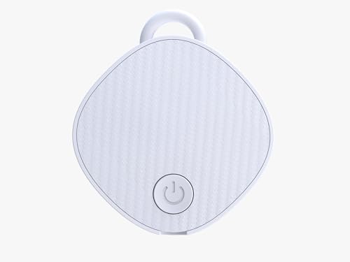 Unlimited Range GPS Tracking Device Item Locator for Car, Purse, Pet, Key Work with Apple Findmy No 3rd App Needed (White)