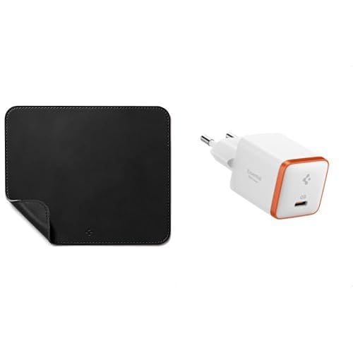 Spigen Regnum LD301 Orta Boy 25 x 21 cm Mouse Pad (Velo Vegan Leather Technology) Black - APP04760 Spigen 30W USB-C Ultra Mini Hızlı Şarj Aleti