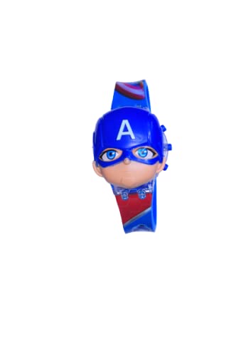 Lionmati Watch for Kids Captain America Digital Lighting Glowing Kid Watch with Music for Boys and Girl ((Multicolor Kids Watch) [3-10 Years] (B09JZX7DY3) Amazon Price History, Amazon Price Tracker