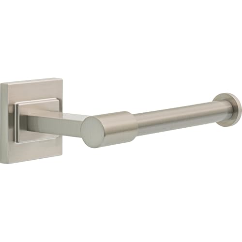 Delta Faucet McLaren (1-Pack) Toilet Paper Holder SpotShield Brushed Nickel Wall Mounted Euro Single Post Design MCL50-BN