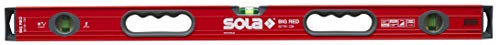 Image of SOLA LSB32 Big Red Aluminum Box Beam Level with 3 60% Magnified Vials, 32-Inch