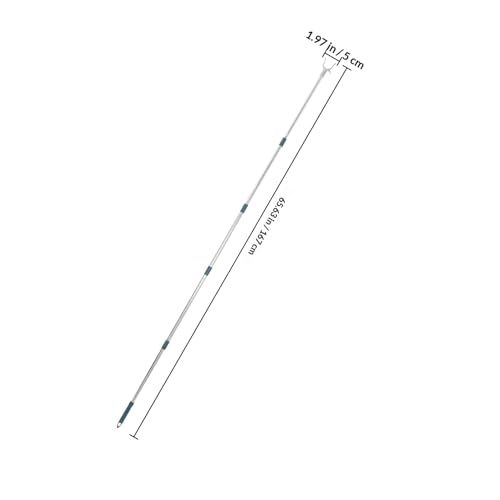 Tringle longue robuste télescopique 5 sections en acier pour linge et drap - 3
