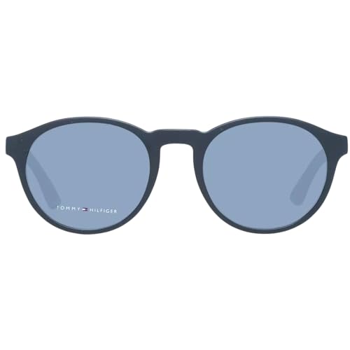 Tommy Hilfiger Sunglasses (Safilo Group) Men's TH1476/S Round Sunglasses, Black & Blue, 51 mm2