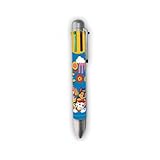 My sweety pop | Pluma de 6 colores Patrulla Canina | Suministros escolares para niños | Idea de regalo de cumpleaños | Bolígrafo multicolor tema Paw Patrol Chase y Marcus | Escritura Escuela Primaria
