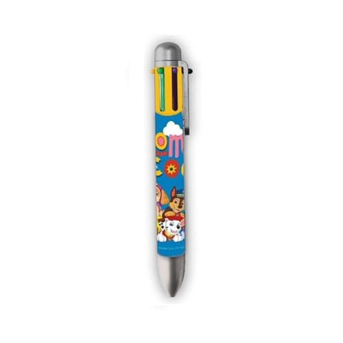My sweety pop | Stylo 6 Couleurs Pat Patrouille | Fournitures Scolaires Enfant | Idée Cadeau Anniversaire | Stylo Bille Multicolore Thème Paw Patrol Chase et...