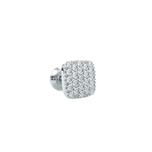 925 Sterling Silver Aeris Clear CZ Stud Earring for Men - Single CZ Diamond Look Minimalist Stud | Hypoallergenic Silver Jewelry-image-49