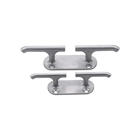 MIZUGIWA Dock Cleat Boat Heavy Duty Marine Stainless Steel Eagle Handle (6 inch, Washed Stainless Steel Color) Cover