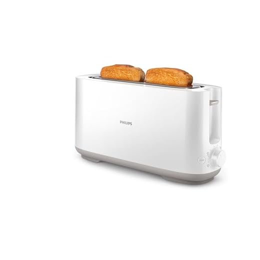 Philips Viva Collection Tostadora, 950 W, Plástico, Blanco/Plateado