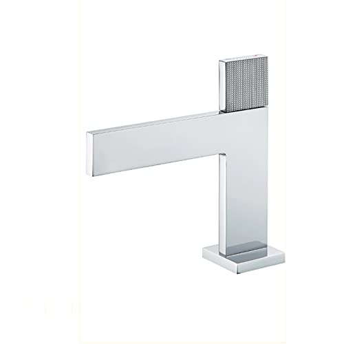 Robinet de cascade en cuivre chrome pour lavabo de luxe épuré