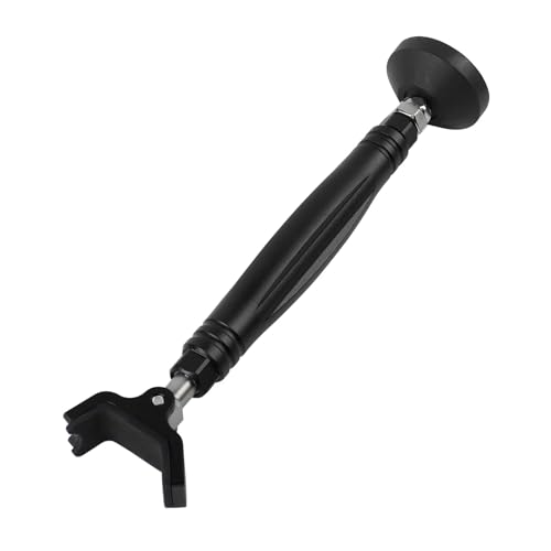Support de nettoyage de chaîne CNC en alu noir avec bloque-frein moto