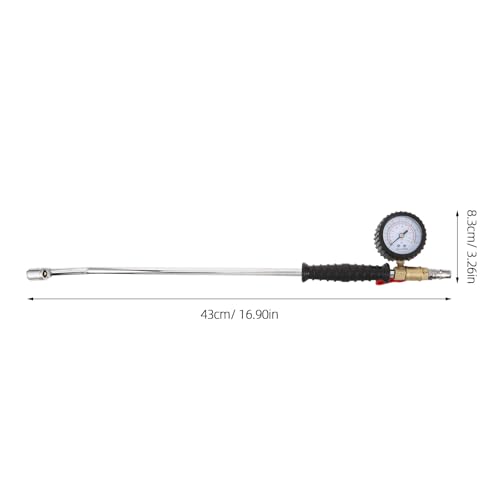 Rallonge pour gonfleur de pneus avec manomètre pour compresseur d'air - 4