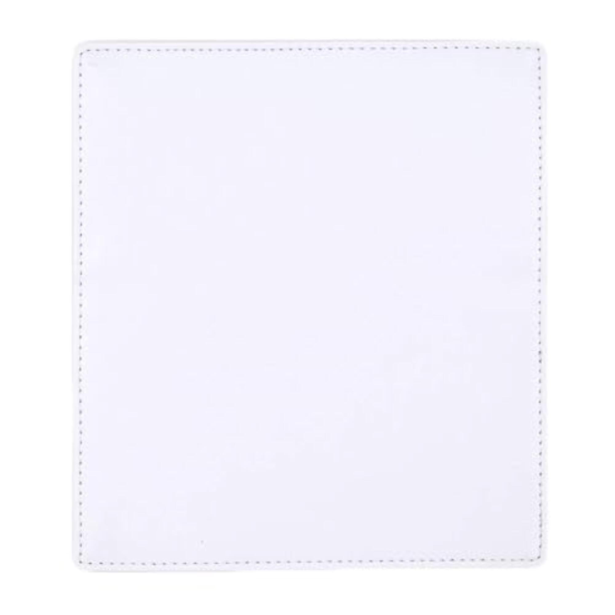 PU Leather Checkbook Cover, Flat White