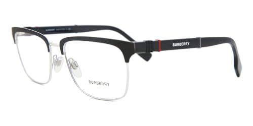 Image of BURBERRY Eyeglasses BE 1348 1306 Alba Silver /Matte Black