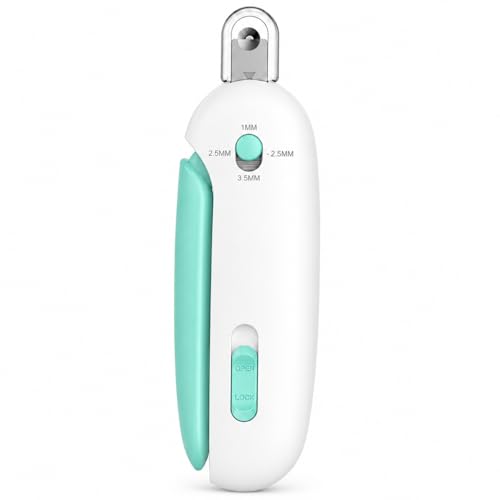 Wanheart Cat Nail Clipper, 4-Size Safety Guide, Catcher & File (Blue)