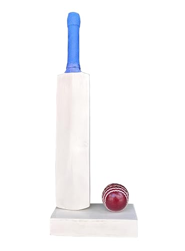 Image of Wood Decorative Cricket Miniature Set Virat kohli Autograph Printed (Not Original), Autographed Mini Bat with Display Stand and Ball, Sports Memorabilia Showpiece