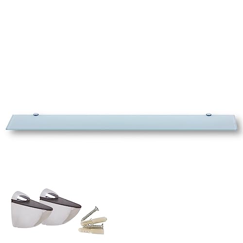 Euro Tische - mensola da parete in vetro di sicurezza monolastra da 6 mm, ideale come ripiano per il...