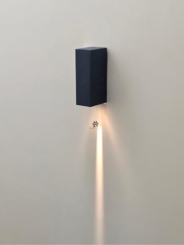 Image of Mufasa 3 Watts Down Indoor Outdoor Beam LED Waterproof Wall Light Perfect for Entrance Gate Pillars Boundary Stairs (Aluminum Body) (Warm White)