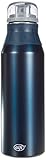 alfi elementBottle 900ml, Edelstahlflasche Pure blau, dicht, spülmaschinenfest, BPA-Frei, Wasserflasche 5357.215.090, Trinkflasche Edelstahl für Kinder, Schule, Sport, to Go, Flasche für Schorle