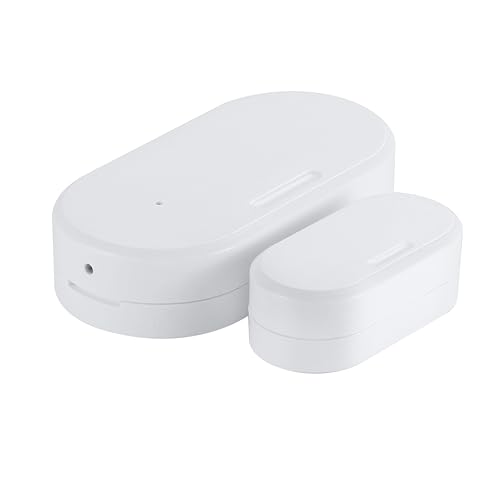Haozee Tür- und Fenstersensor, Erfordert Zigbee Hub, Zigbee-Verbindung, Drahtloser Detektor für Alarmsystem und Smart Home, Kompatibel mit Home Assistant Zigbee2mqtt