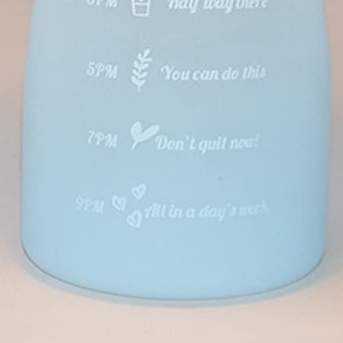 Clenp Waterfles 2L Sport Waterfles Uittrekbaar, BPA-vrij drinkfles kooldioxide geschikt met motiverende tijdmarkering, grote drinkfles voor outdoor/school/uni/bike/kantoor - Image 8