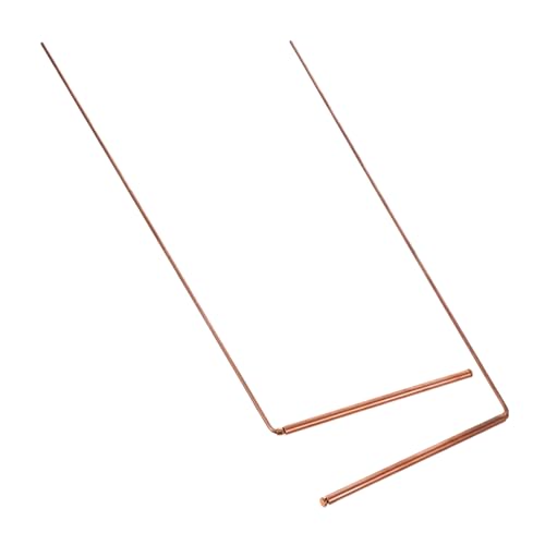 HOMOCONO Copper Dowsing Rod Lightweight and Practical Divining Rods for Portable Dowsing Rods and Lost Items Locating