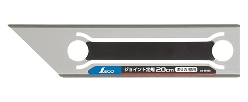 シンワ測定(Shinwa Sokutei)ジョイント定規 20cm ポリカ 壁用 65058