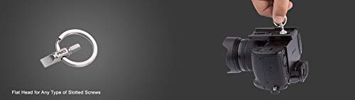 A13 Photographers Multi-Tool For Digital Camera, Tripods And Brackets, Bags, 5/32 (4Mm) Allen Wrench Hex And Flat Head Key Chain Tool #TOP1