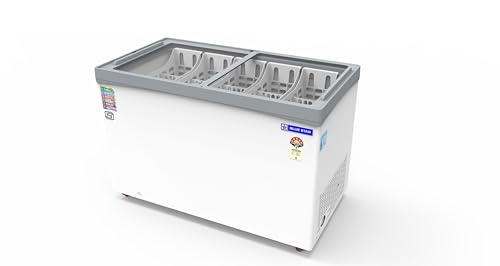 Image of Blue Star GT5-410NP 365 Liters Glass Top Deep Freezer (White)