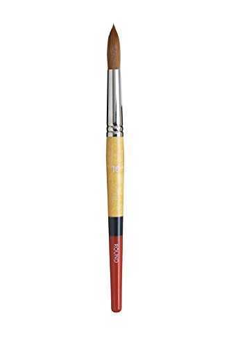 Princeton Snap! Taklon Snap Brush, Size 16, Gold