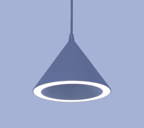 Lámpara de comedor nórdica moderna en metal azul con acabado creativo LWX