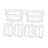 HOLIDYOYO 6個 可能なプラスチック冷蔵庫仕切り点 耐久素材 高さ自由調節 冷凍庫対応 食品 飲料 調味料整理用 キッチン オフィス収納オーガナ