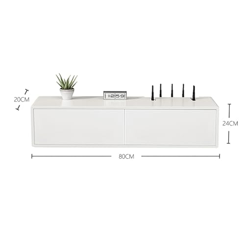 Console multimédia murale pour un centre de divertissement épuré et design