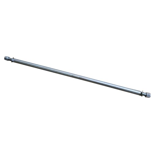 Image of Axle 1 inch Diameter 44 inch Steel Axle Rod With 1 inch to 3 /4 inch Step-Down & 3 /4-16 Fine Thread 1 /4 inch Keyway For ATV Go-Karts Quads Dune Buggies