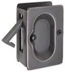 Emtek 2101 3-1/2 Inch Height Passage Pocket Door Lock, Medium Bronze