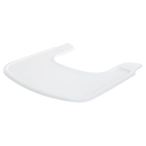 roba Plastikessbrett - Erweiterung & Zubehör für Hochstuhl Sit Up Flex, Liv Up & Born Up - Kompatibel mit Gurtsystem und Hochstuhlauflagen - Schnelle Klickbefestigung - Einfache Reinigung - Weiß