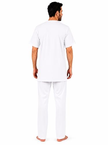 Image of Men's Cotton Halfsleeve Short Kurta for Summer