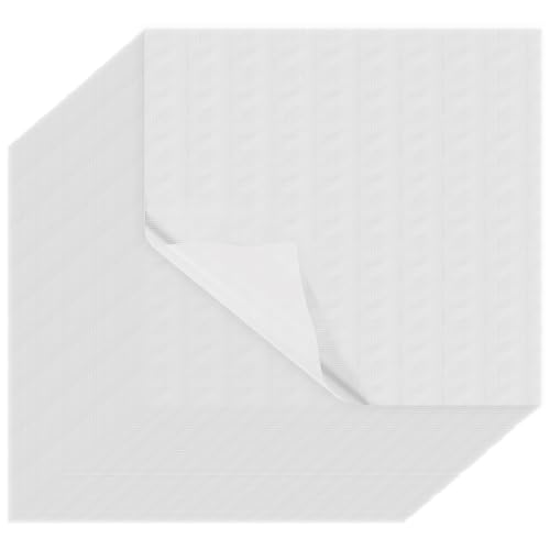 US 100Pcs Wash Away Embroidery Stabilizer PVA Water Soluble Embroidery Topping Film Stable Performance Water Soluble Stabilizer Precision Fit Embroidery Films Suitable for Shirts(20*20cm,white)