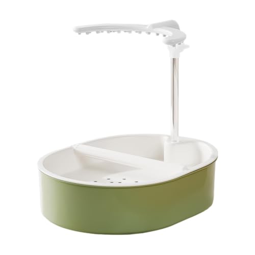 Ducha para loros con flujo automático de agua que estimula el juego 8