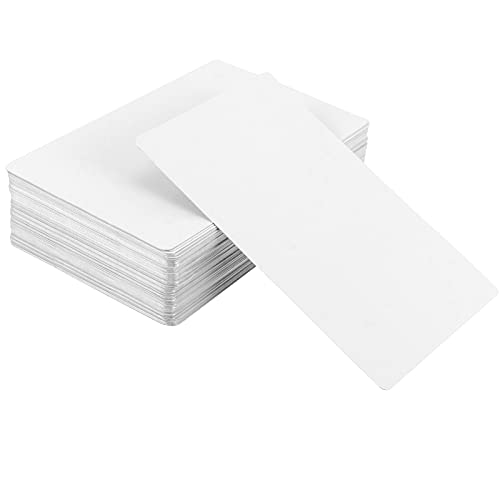 Cartes de visite vierges en aluminium blanc lisse de haute qualité pour gravure laser KWANJING