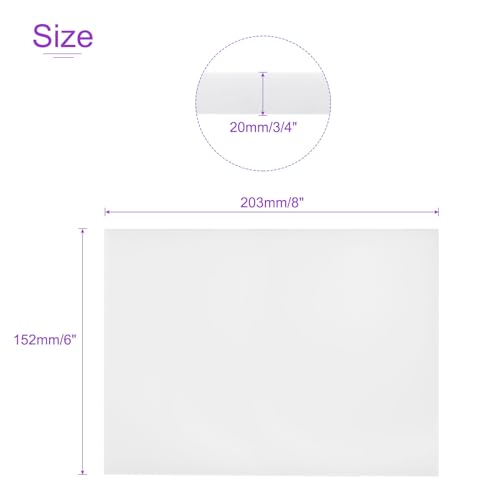 Image of DMiotech 6 x 8 x 3 /4 Inch Plastic UHMW Sheets, Ultra High Molecular Weight Polyethylene, Opaque White Polyethylene Board for Automotive, Chemical, Manufacturing, DIY Home Kitchen