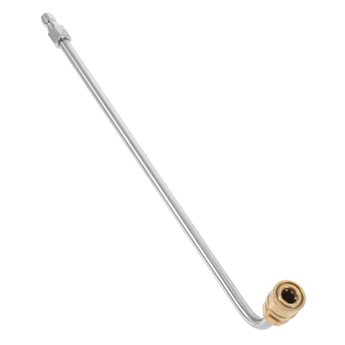 KAILIKETIY 高圧洗浄機用字型延長ロッド クイック接続ステンレス製高圧洗車水銃交換パーツ車両洗浄対応頑丈ブラシ付きエクステンション