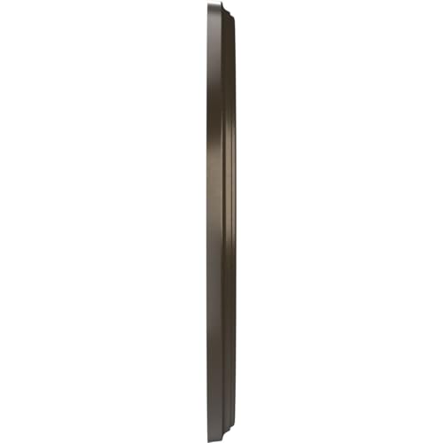 Image of Ekena Millwork 13 inchOD x 3 1 /2 inchID x 3 /4 inchP Berkshire Thermoformed PVC Ceiling Medallion (Fits Canopies up to 5 3 /4 inch), Metallic Dark Bronze