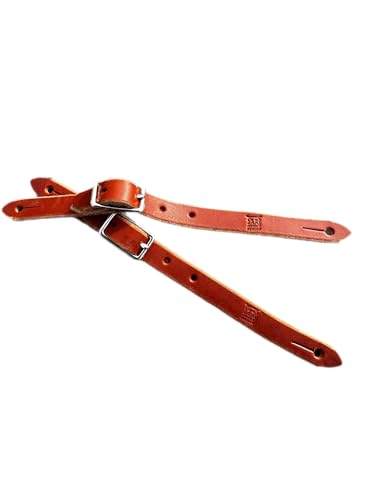 Rowdy Rowels Mutton Bustin Latigo Leather Spur Straps Sheep Riding