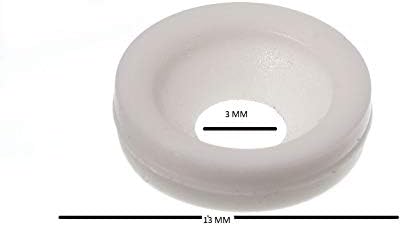40 X White Screw Cup Finishing Washers 13mm x 3mm - Enhance Aesthetics and Functionality