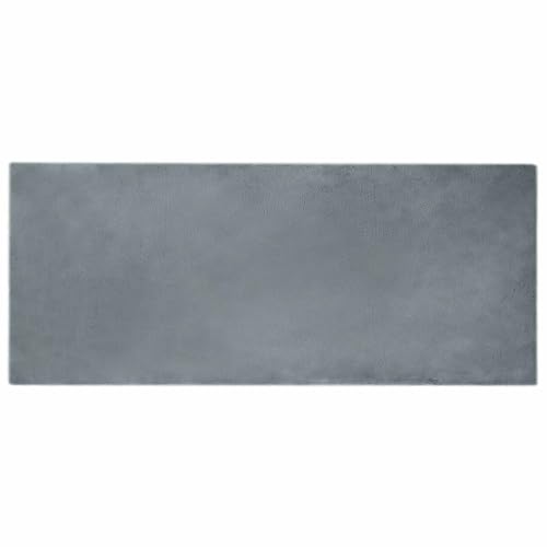 Tapis de chambre moderne rectangulaire anthracite 100x200 cm doux et Olite - 2