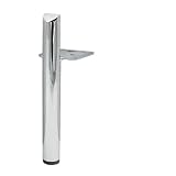 Piedi di Supporto Centrale per Mobili 1 pz 13/15/18,20 cm Gambe for mobili in metallo Divano TV Mobile Piedi da bagno Letto Supporto Tavolino di ricambio per Tavolo Mobili Divano(Silver 18cm)