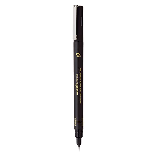 Image of uni-Ball PIN BR-500EF Fine Line Brush (Black), Pack of 1
