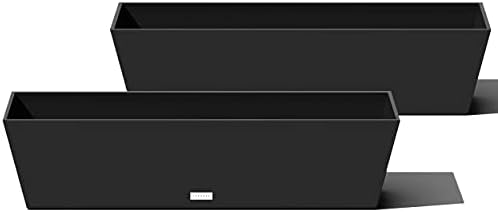 Veradek Brooklyn Planter - 2 Pack (36 inches, Black)